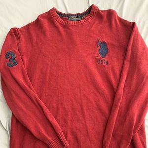Mens Polo Assn Crew Neck Sweater